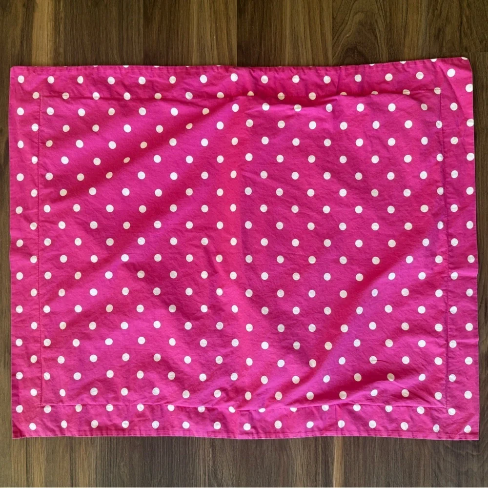 PB Teen Pink and White Polka Dot Sham